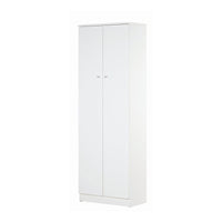 Mobile 2 Ante Kit Bianco Lisco cm 62x34x182h - Sarmog