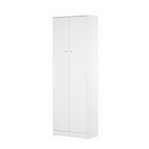 Mobile 2 Ante Kit Bianco Lisco cm 62x34x182h - Sarmog