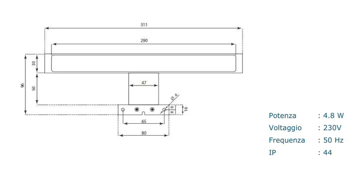 Mobile Bagno 120cm Sospeso Due Cassetti Lavabo Doppia Vasca e Specchio Con Lampada - Ossido