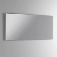 Composizione Mobile Bagno 100cm Sospeso Due Cassetti e Specchio Con Lampada - Rovere Cenere