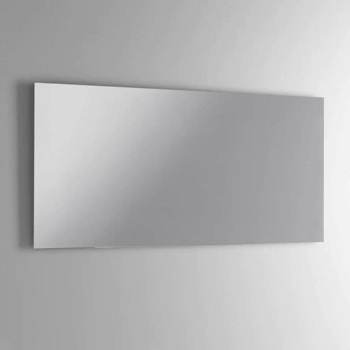 Composizione Mobile Bagno 100cm Sospeso Due Cassetti e Specchio Con Lampada - Rovere Cenere