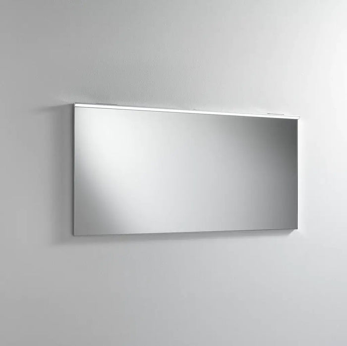 Composizione Bagno 120cm Sospesa Con Due Cassetti E Specchio Con Led Integrato - Cemento