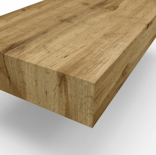 Mobile Bagno Sospeso 165cm Con Due Lavabi Due Specchi Doppia Lampada e Porta Asciugamano - Rovere Miele