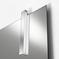 Mobile Bagno Sospeso 165cm Con Doppio Lavabo Doppio Specchio e Lampada - Noce