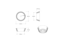 Mobile Bagno Sospeso 165cm Con Doppio Lavabo Doppio Specchio e Lampada - Noce