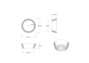 Composizione Bagno 200cm Con Doppio Lavabo, Cassetti E Specchio Con Lampada - Sherwood Naturale