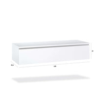 Mobile Bagno Sospeso 220cm Top Con Lavabo, Base Con Cassetto E Specchio Con LED Integrato - Top rovere miele + base laccata bianco opaco