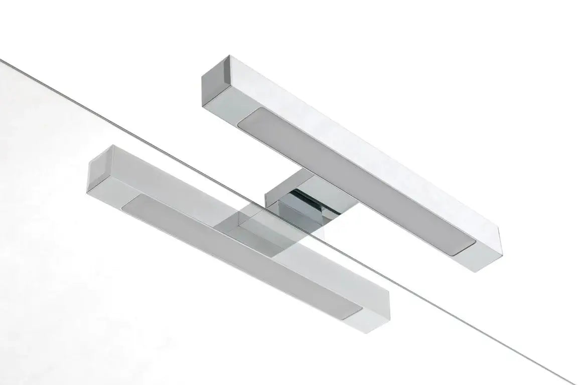 Mobile Bagno 60cm Sospeso Con Cassetto, Vano E Specchio - Blu Effetto Pietra