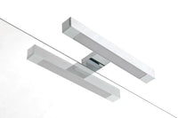 Mobile Bagno 60cm Sospeso Con Cassetto, Vano E Specchio - Bianco Laccato Lucido