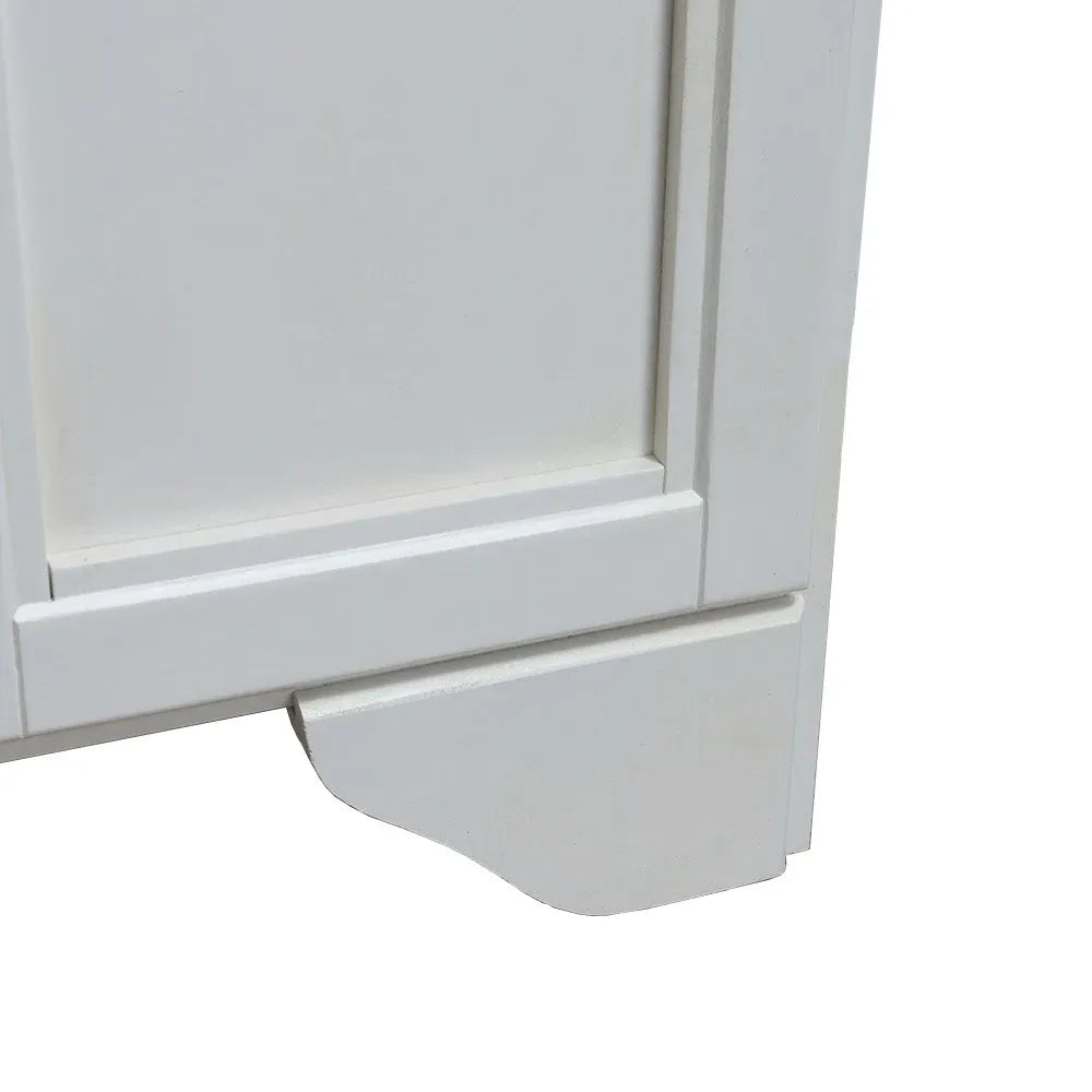 Mobile bagno a terra 55 bianco decape con lavabo e specchio  Romantica