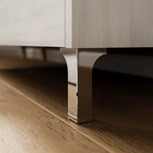 Mobile bagno a terra 60 rovere grigio con lavabo e specchio LED  Lisbona