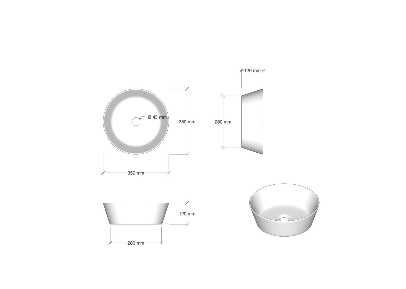 Mobile Bagno 140cm Con Doppio Lavabo, Base Con Cassetto E Specchio Con LED Integrato - Bianco