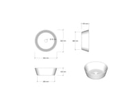 Mobile Bagno 140cm Con Doppio Lavabo, Base Con Cassetto E Specchio Con LED Integrato - Bianco