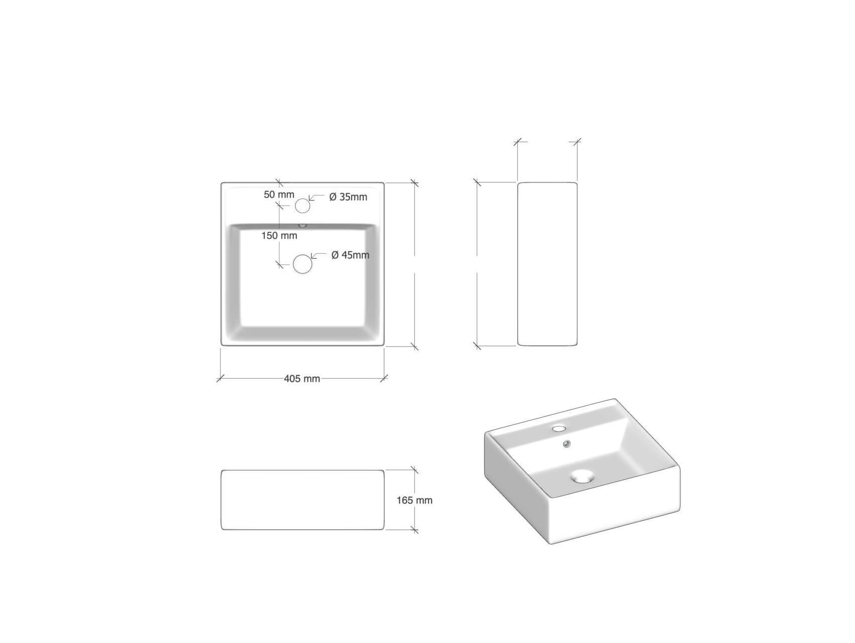 Mobile Bagno 140cm Con Doppio Lavabo, Base Con Cassetto, Specchio E Lampada - Tabacco Scuro