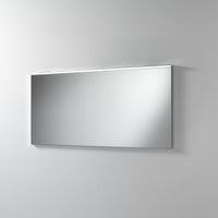 Mobile Bagno 140cm Con Doppio Lavabo, Base Con Cassetto E Specchio Con LED Integrato - Tabacco Chiaro