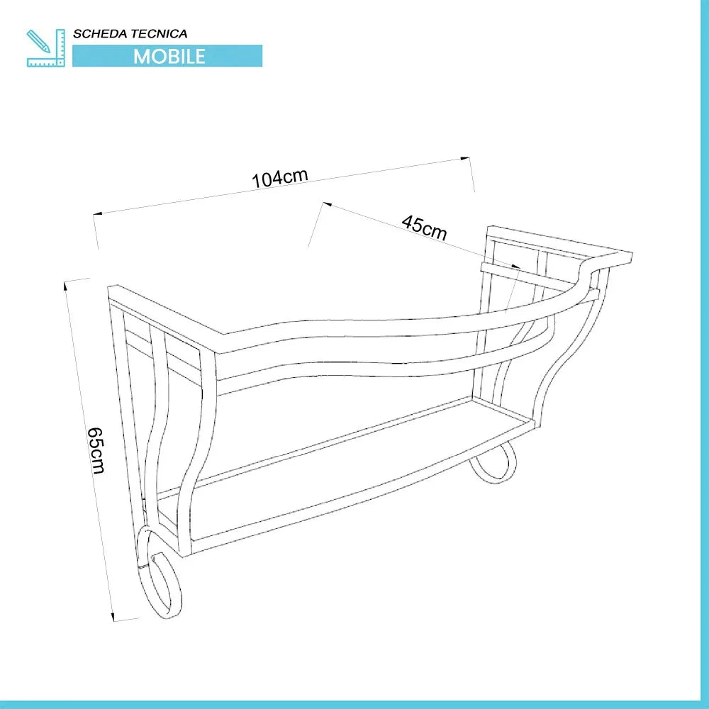 Mobile bagno sospeso 115 cm in metallo bianco con lavabo  Gardenia
