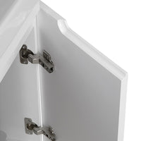 Mobile bagno sospeso 70 cm bianco lucido con armadietto a specchio Clip