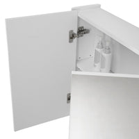 Mobile bagno sospeso 70 cm bianco lucido con armadietto a specchio Clip