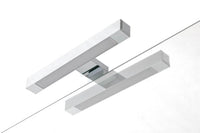 Composizione Mobile Bagno 70cm Sospeso 3 Cassetti Specchio E Lampada - Tabacco Scuro