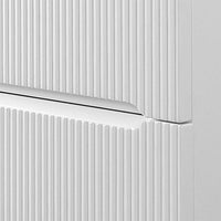 Mobile bagno sospeso cannettato 60 cm bianco opaco con lavabo  Bali