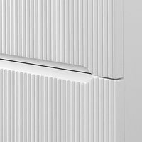 Mobile bagno sospeso cannettato 60 cm bianco opaco con specchio  Bali