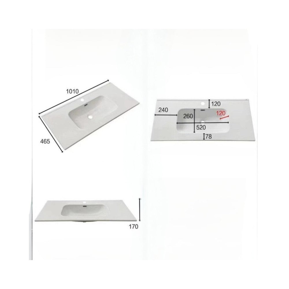Mobile bagno sospeso Modular colore bianco opaco con cassetti 100x45x50H