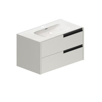 Mobile bagno sospeso Modular colore cashmere con cassetti 80x45x50H