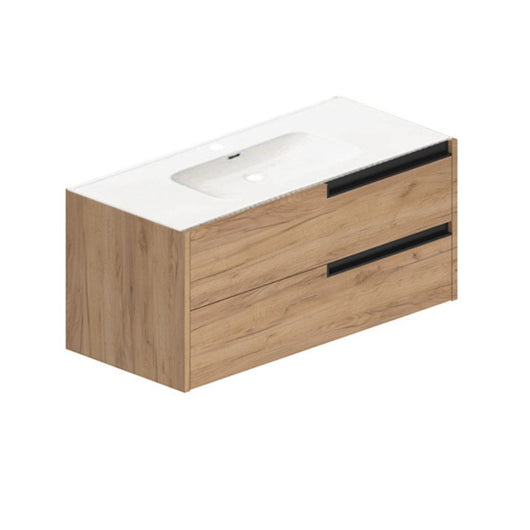 Mobile bagno sospeso Modular colore rovere miele con cassetti 100x45x50H