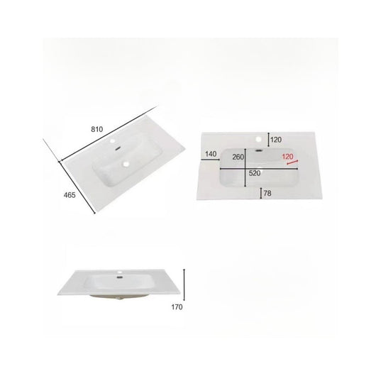 Mobile bagno sospeso Modular colore rovere miele con cassetti 80x45x50H