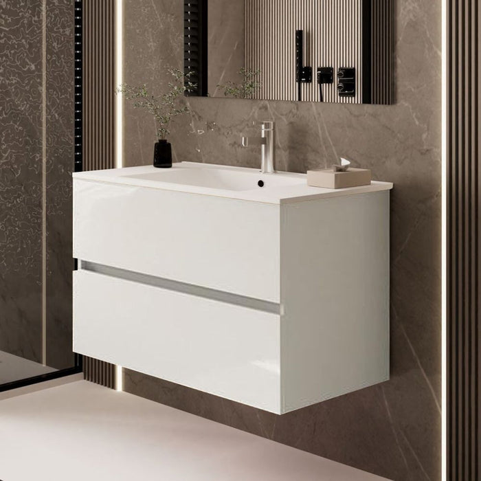 Mobile bagno sospeso Sevilla bianco 100x44.6x52H: eleganza e praticità per un bagno moderno