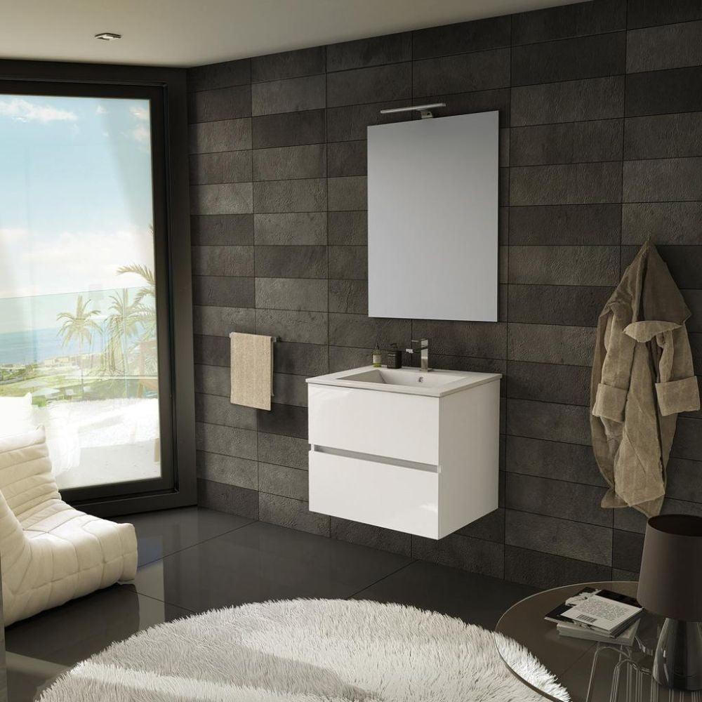 Mobile bagno sospeso Sevilla bianco 60x44.6x52H: eleganza e praticità per un bagno moderno