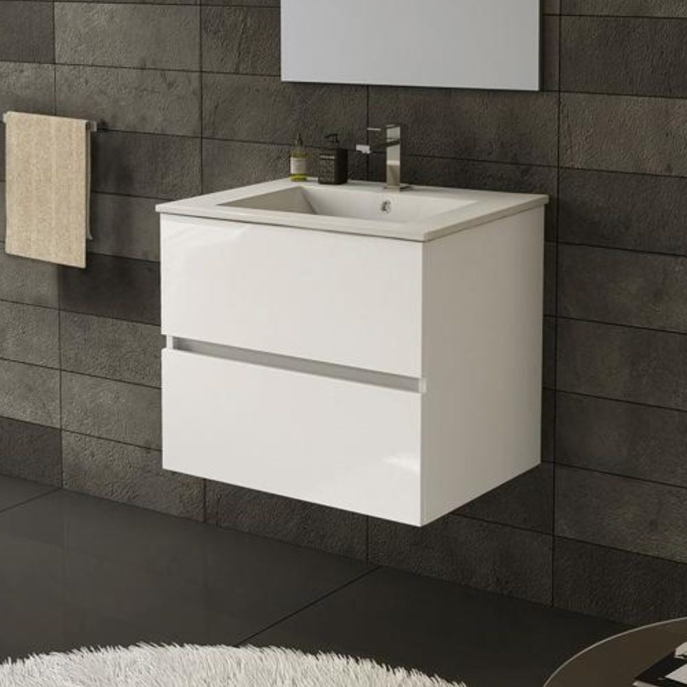 Mobile bagno sospeso Sevilla bianco 60x44.6x52H: eleganza e praticità per un bagno moderno