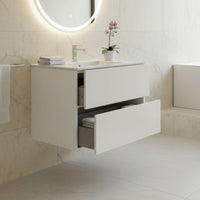 Mobile bagno sospeso Sevilla bianco 80x44.6x52H: eleganza e praticità per un bagno moderno