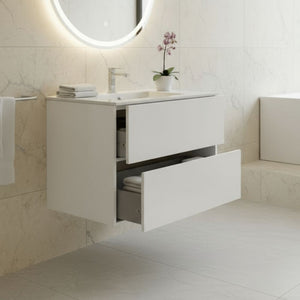 Mobile bagno sospeso Sevilla bianco 80x44.6x52H: eleganza e praticità per un bagno moderno