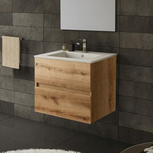 Mobile bagno sospeso Sevilla rovere quercia 60x44.6x52H: eleganza e praticità per un bagno moderno