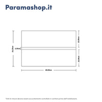 Mobile da bagno sospeso 60 cm effetto cemento scuro con lavabo| Yili