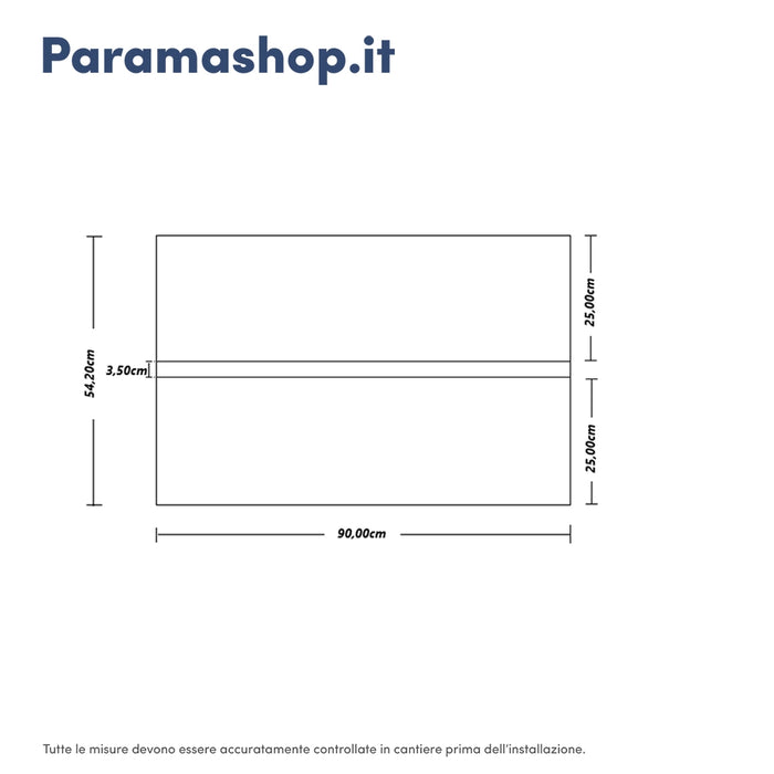 Mobile da bagno sospeso 90 cm effetto cemento scuro con top | Yili