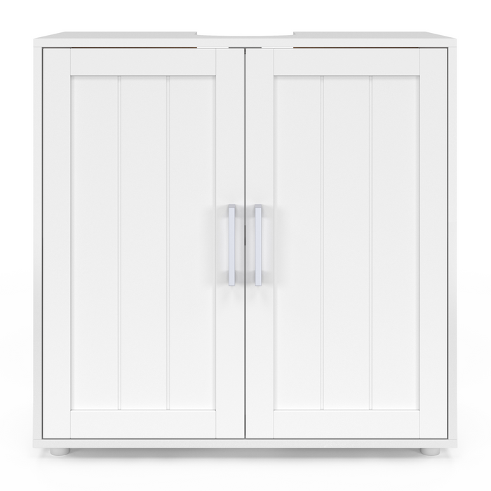 IDMarket - Mobile bagno WALDO in legno bianco