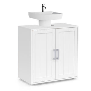 IDMarket - Mobile bagno WALDO in legno bianco