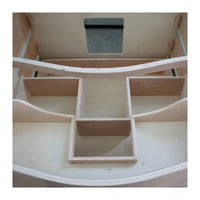 Mobile bagno bombato 3 cassetti grezzo  l.108 p.55 h.82 (3030) - Mobili 2G