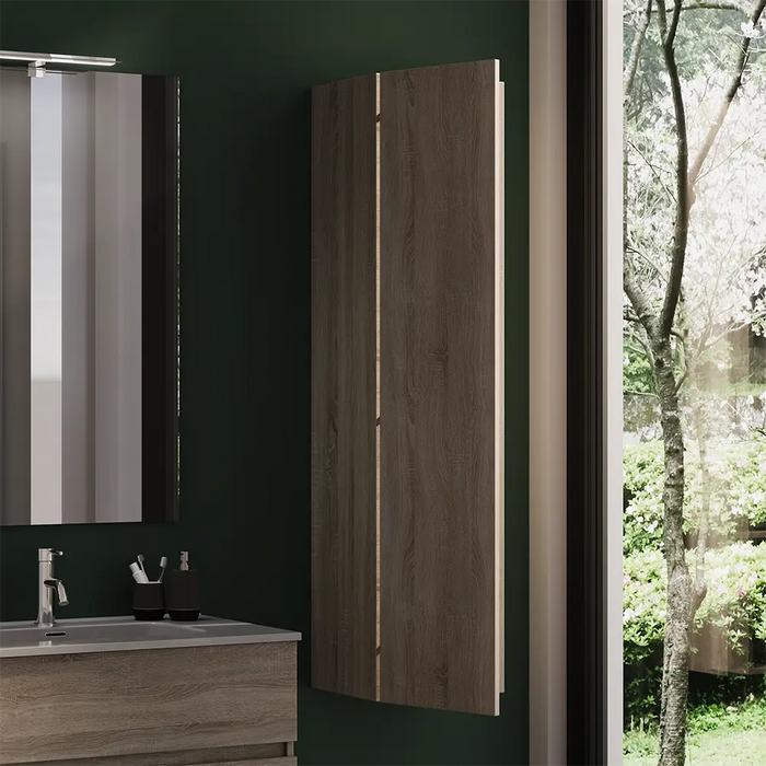 Colonna bagno sospesa altezza 140 cm rovere chiaro reversibile | Yili