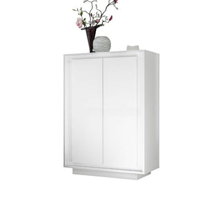 Mobile contenitore 2 ante Tiki 106x40x146h colore bianco opaco