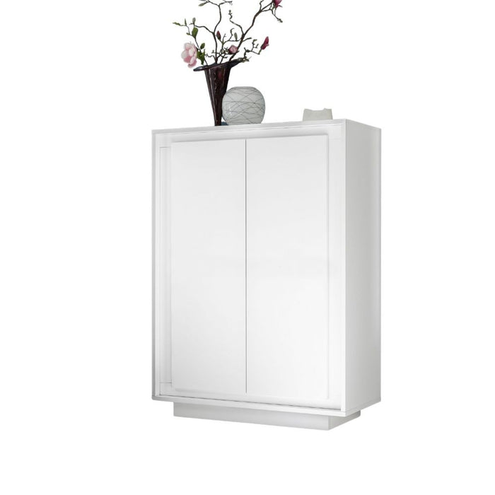 Mobile contenitore 2 ante Tiki 106x40x146h colore bianco opaco