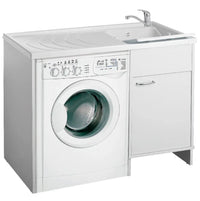 Mobile coprilavatrice a 1 anta con vasca reversibile in kit 109x60cm modello Garden per interni ed esterni, pratico e re - NO BRAND