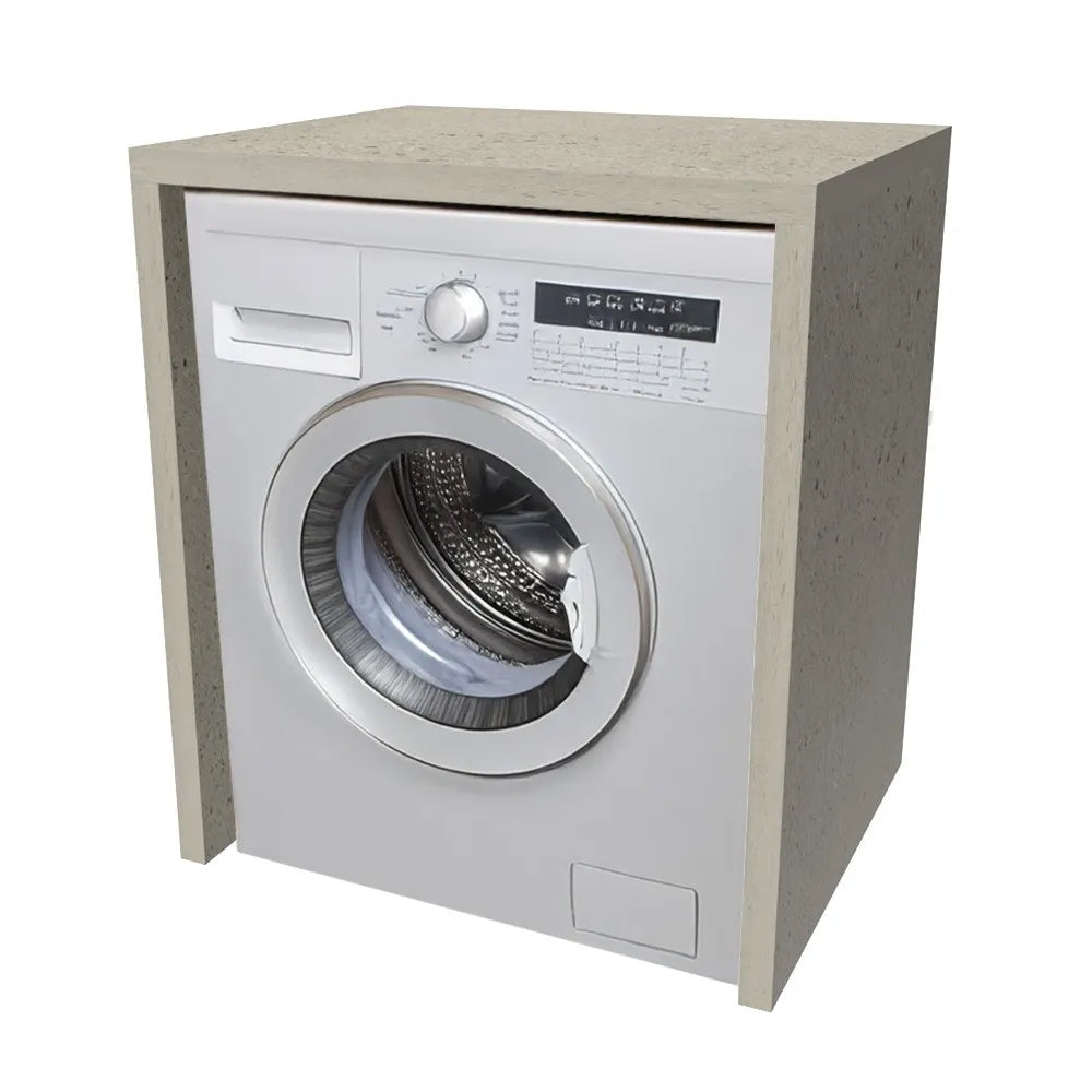 Mobile coprilavatrice con ante 79x91 cm tortora e pietra Wanda