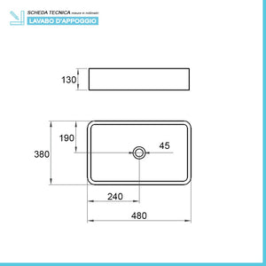 Mobile da bagno 90 cm sospeso tortora con lavabo e specchio Furore