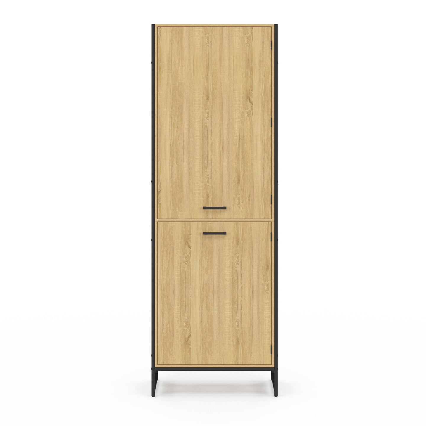 IDMarket - Mobile da cucina DETROIT a 2 ante da 60 cm di design industriale