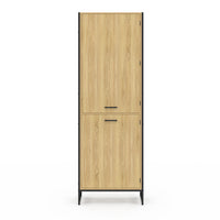 IDMarket - Mobile da cucina DETROIT a 2 ante da 60 cm di design industriale