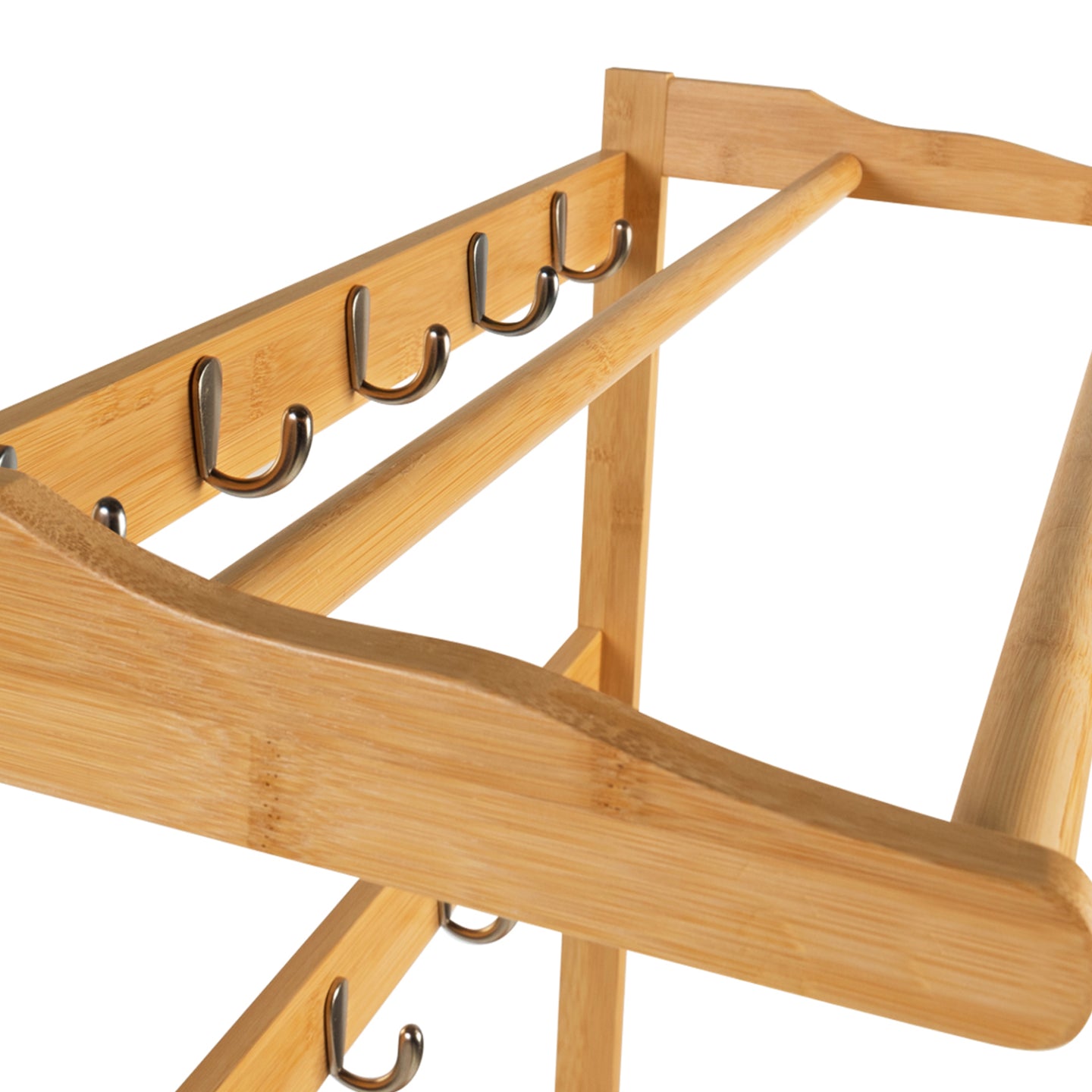 IDMarket - Mobile da ingresso, appendiabiti e scarpiere in bambù LANA