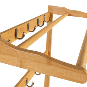 IDMarket - Mobile da ingresso, appendiabiti e scarpiere in bambù LANA